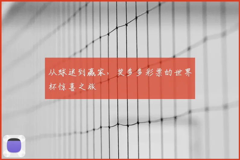 从球迷到赢家，奖多多彩票的世界杯惊喜之旅